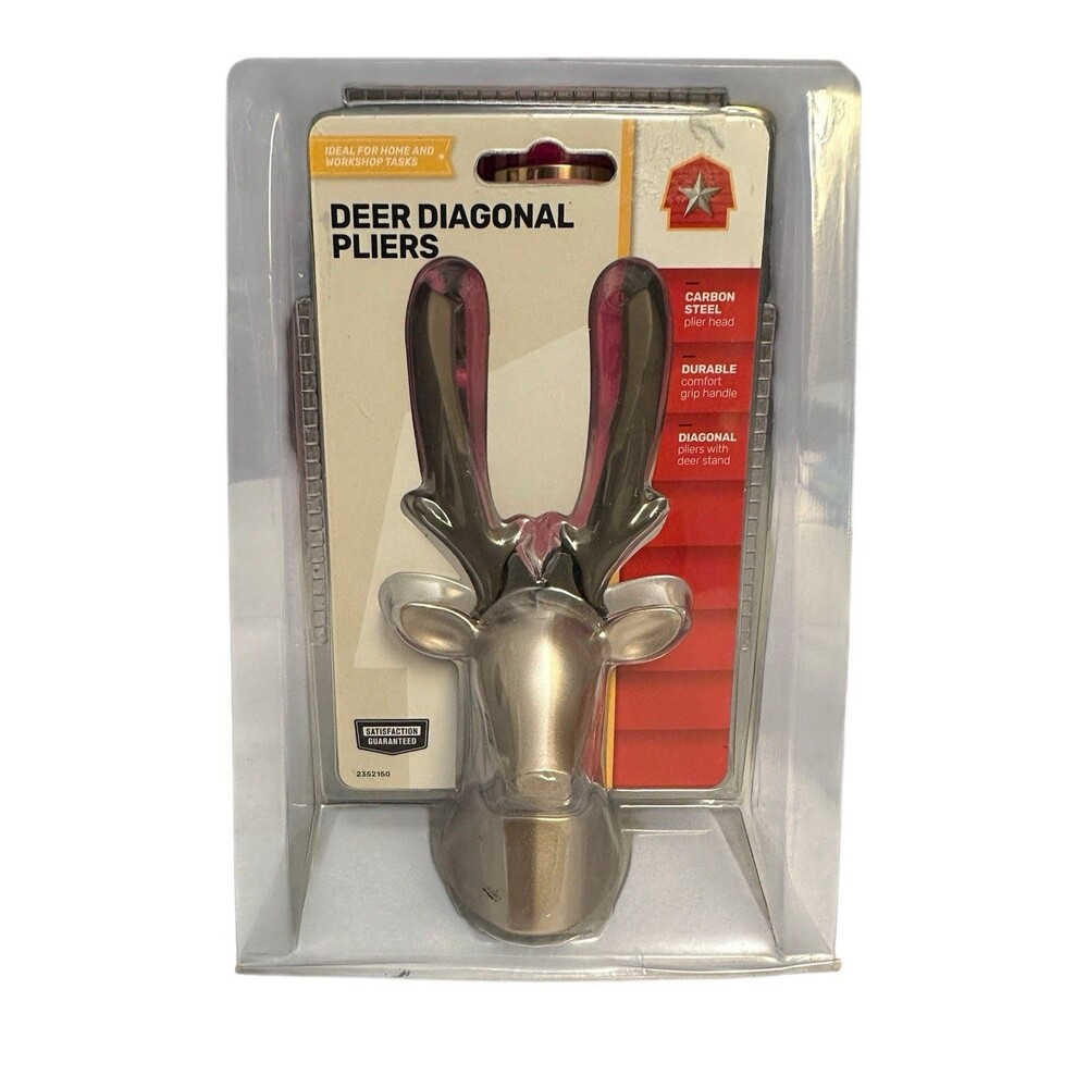 Deer Diagonal Pliers with deer stand Carbon Steel Plier Head for Desk/Bench Work
